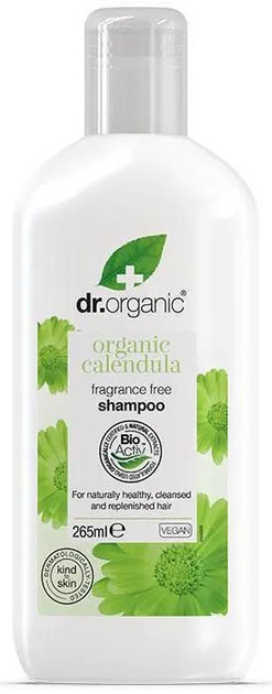 Szampon Dr. Organic Calendula Shampoo kojący do wrażliwej skóry głowy 265 ml (5060391846866) - obraz 1