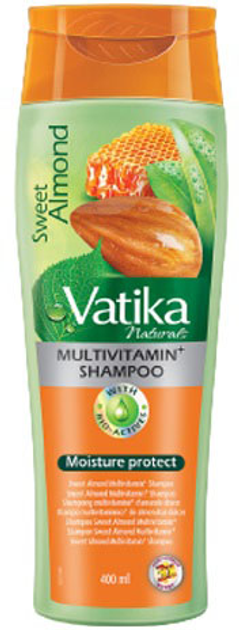 Шампунь Dabur Vatika Sweet Almond Moisturizing зволоження волосся 400 мл (5022496001656) - зображення 1