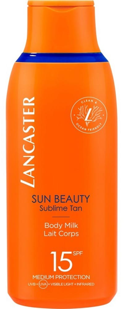 Молочко для засмаги Lancaster Sun Beauty Молочко для тіла SPF15 175 мл (3616302022571) - зображення 1