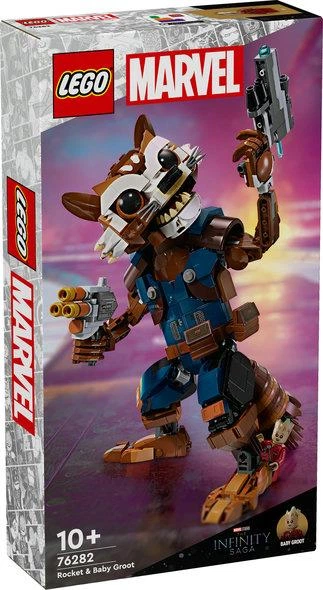 ＯＮＥ　ＰＩＥＣＥ Конструктор Lego Super Heroes Енот Ракета и малыш Грут 76282