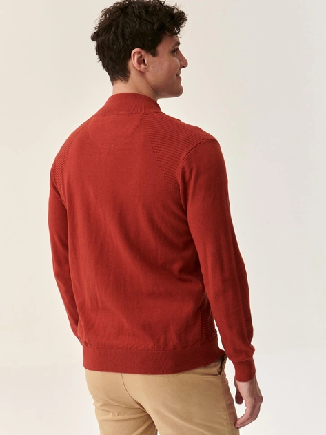 Sweter męski rozpinany na zamek Tatuum SWET T2219.356 XXL Czerwony (5900142173745) - obraz 2