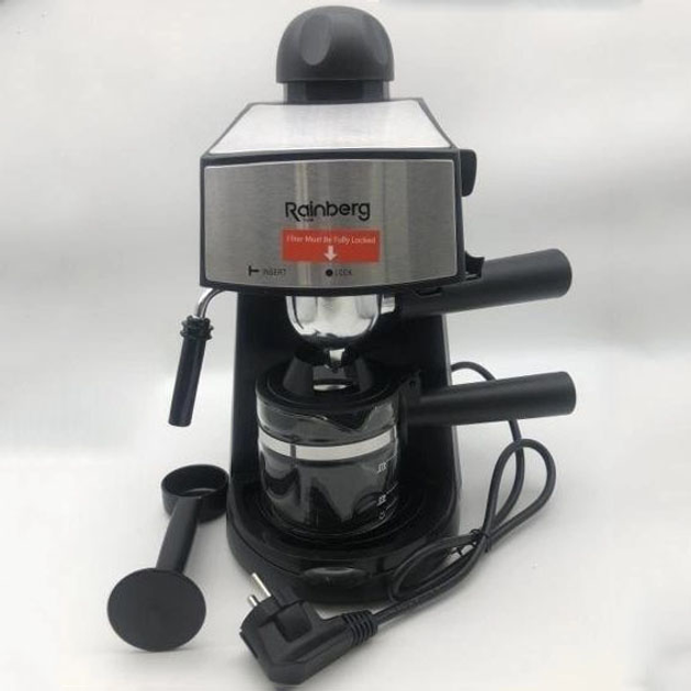 Кофемашина Rainberg RB-8111 кофеварка рожковая с капучинатором 2200W ...