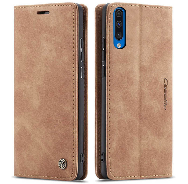Чехол книжка с магнитом Samsung Galaxy A30s A307 CaseMe Brown (17711-30 ...