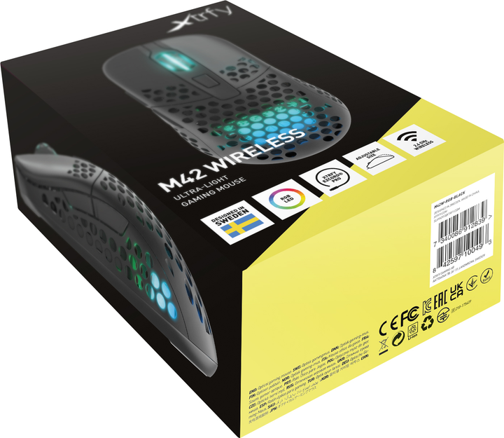 Mysz Xtrfy M42 RGB Wireless Black (M42W-RGB-BLACK) - obraz 13