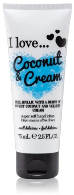 Krem do rąk I Love Super Soft Hand Lotion Coconut & Cream 75 ml (5060217188415) - obraz 1