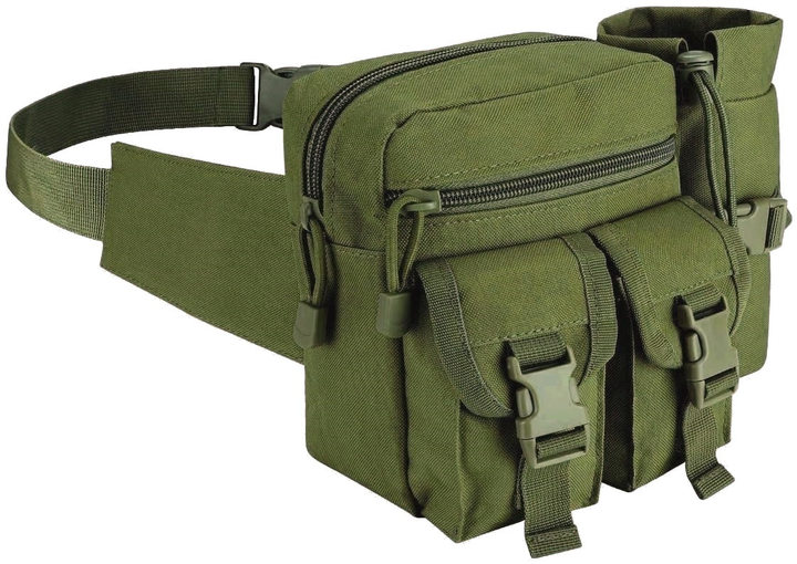 Тактическая поясная, набедренная сумка Edibazzar 15х18х6,5 см (sum0023914) Хаки - изображение 1