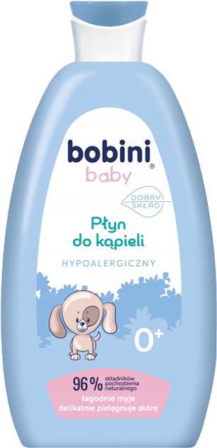 Płyn do kąpieli Bobini Baby hypoalergiczny 300 ml (5900931034158) - obraz 1
