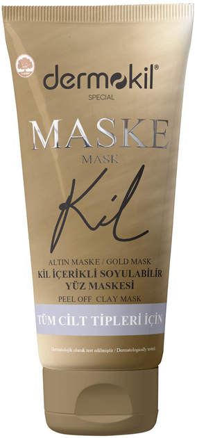 Maseczka do twarzy Dermokil Special Mask peel off clay gold 75 ml (8697916008804) - obraz 1