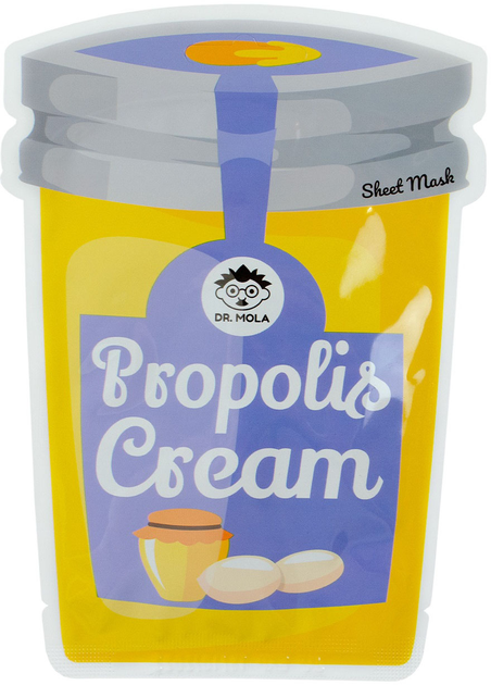 Maseczka w płachcie Dr. Mola Creamy Jar odżywcza na bazie propolisu 23 ml (5907691030550) - obraz 1
