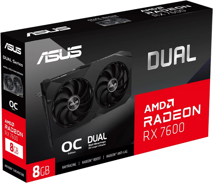 Karta graficzna Asus PCI-Ex Radeon RX 7600 Dual V2 OC Edition 8GB GDDR6 (128bit) (2280/18000) (HDMI, 3 x DisplayPort) (90YV0IH2-M0NA00) - obraz 12