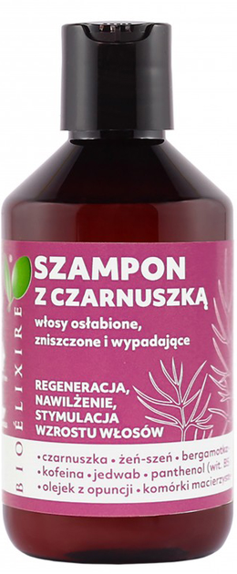 Szampon Bioelixire z czarnuszką do włosów osłabionych zniszczonych i wypadających 300 ml ( 5903829094937) - obraz 1