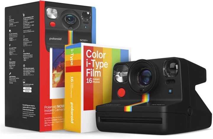 Камера миттєвого друку Polaroid Now+ Gen 2 E-Box Black (6250) (9120096774652) - зображення 1