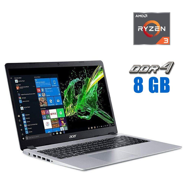 Ультрабук Acer Aspire 5 A515-43 / 15.6" (1920x1080) IPS / AMD Ryzen 3 ...