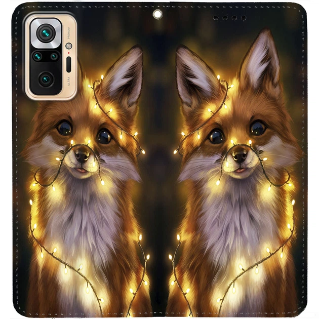 Чохол-книжка BoxFace для Xiaomi Redmi Note 10 Pro Лисичка в Гірляндах (51592) - Фото 3 Чохол-книжка BoxFace для Xiaomi Redmi Note 10 Pro Лисичка в Гірляндах (51592) - изображение 3