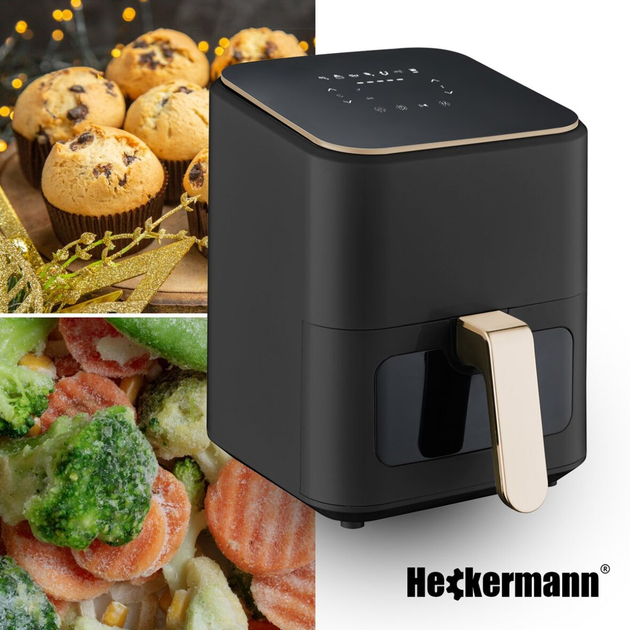 Аерофрітюрниця мультипіч Heckermann RA510D 4л 1800W - зображення 3