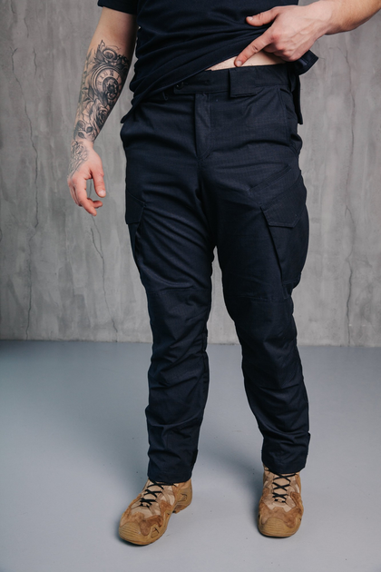 Чоловічі міцні штани «Kayman» темно-синій ДСНС із посиленими зонами та накладними кишенями Rip-stop 38-32 - зображення 1