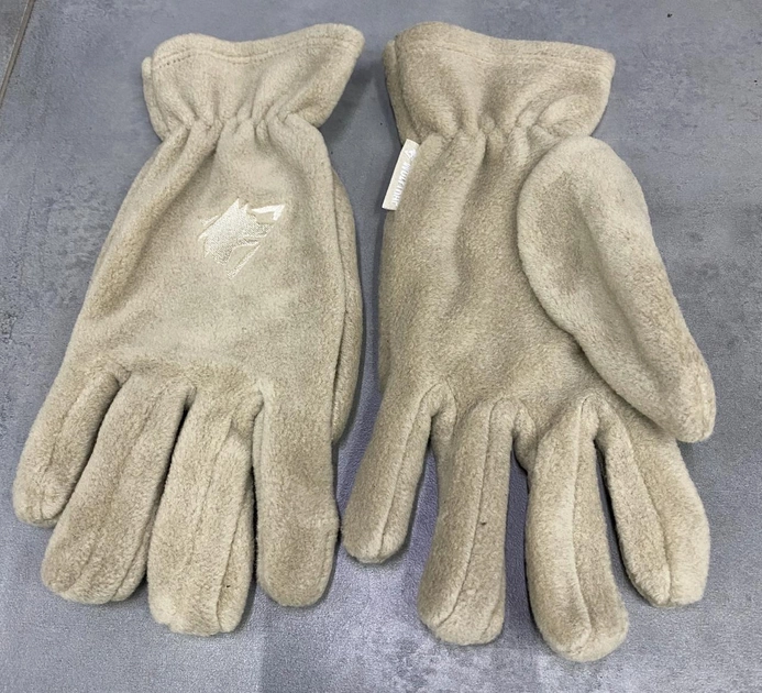 Рукавички зимові флісові Wolftrap пальцеві, колір Койот, тактичні зимові рукавички - зображення 2