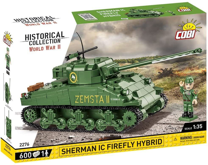 Klocki konstrukcyjne Cobi Sherman IC Firefly Hybrid 600 elementów (5902251022761) - obraz 1