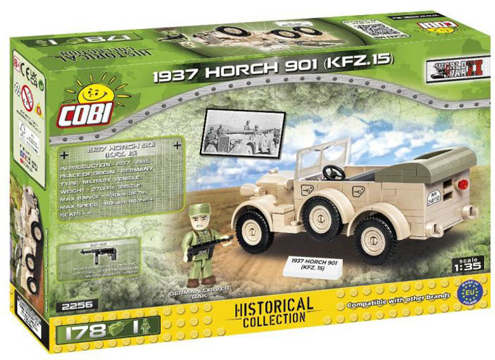 Konstruktor Cobi 1937 Horch 901 kfz 15 178 elementów (5902251022563) - obraz 2