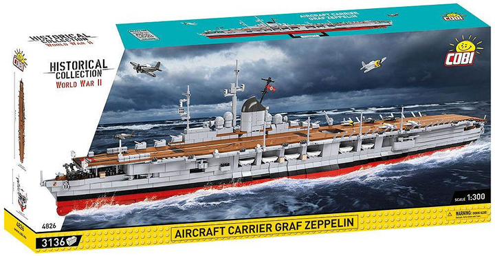 Konstruktor Cobi Aircraft Carrier Graf Zeppelin 3136 elementów (5902251048266) - obraz 1