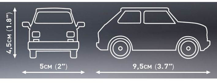Klocki konstrukcyjne Cobi Fiat 126p EL 72 elementy (5902251245313) - obraz 3
