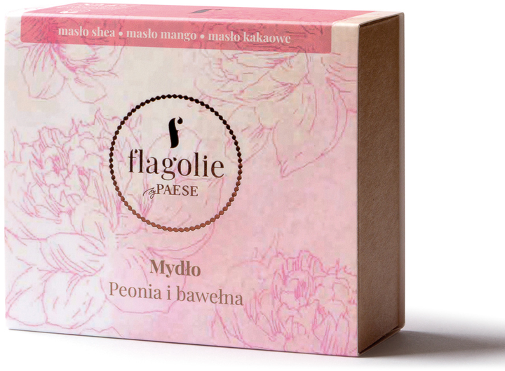 Мило Flagolie Vegan Soap півонія та бавовна 90 г (5907471930865) - зображення 1