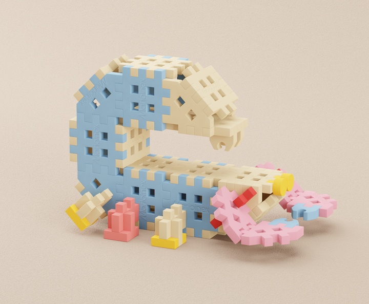 Конструктор Marioinex Mini Waffle Блоки Мандрівник 200 деталей (5903033904282) - зображення 5