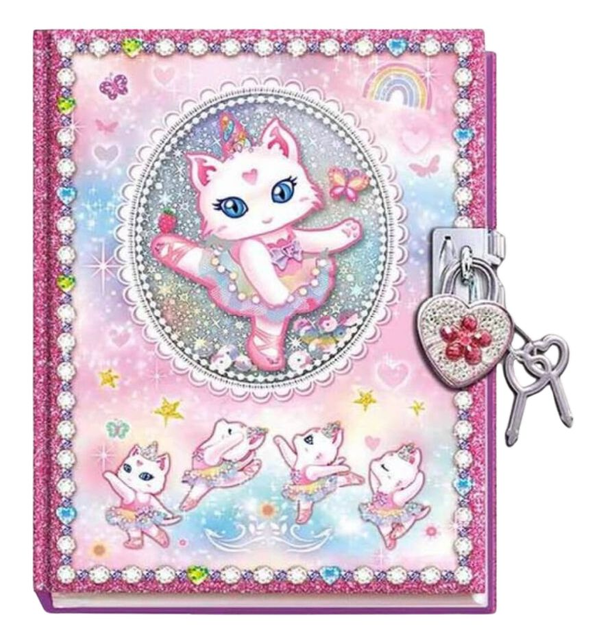Pamiętnik na kłódkę Pulio Pecoware Cat Ballerina (5907543778067) - obraz 1