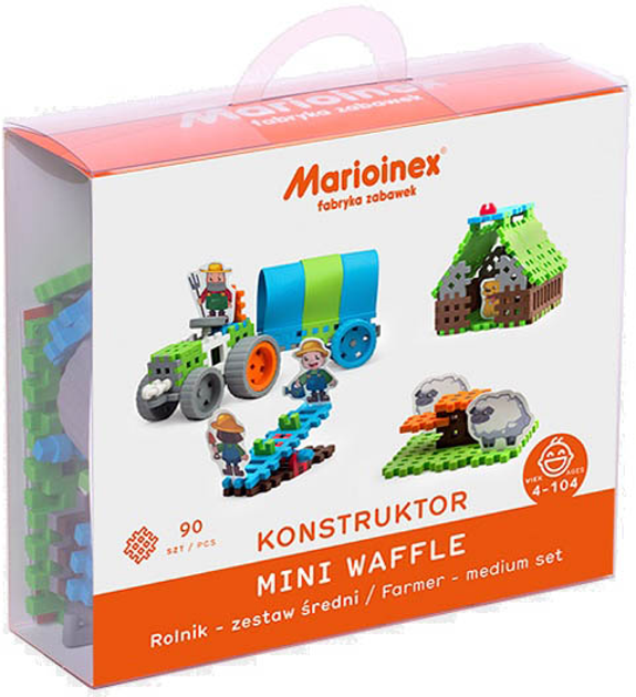 Конструктор Marioinex Mini Waffle Фермер 90 деталей (5903033903827) - зображення 1