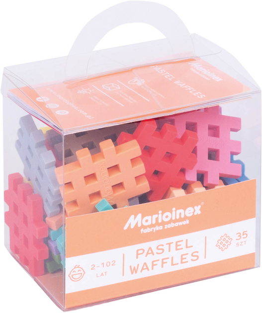 Konstruktor Marioinex Mini Waffle Pastel 35 elementów (5903033903674) - obraz 1