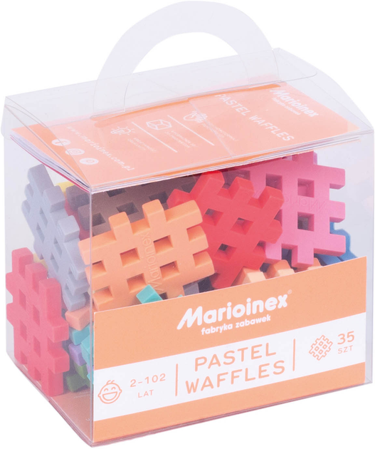 Конструктор Marioinex Mini Waffle Пастель 35 деталей (5903033903674) - зображення 1