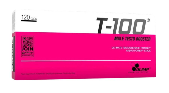 Booster testosteronu Olimp T-100 120 kapsułek (5901330064746) - obraz 1