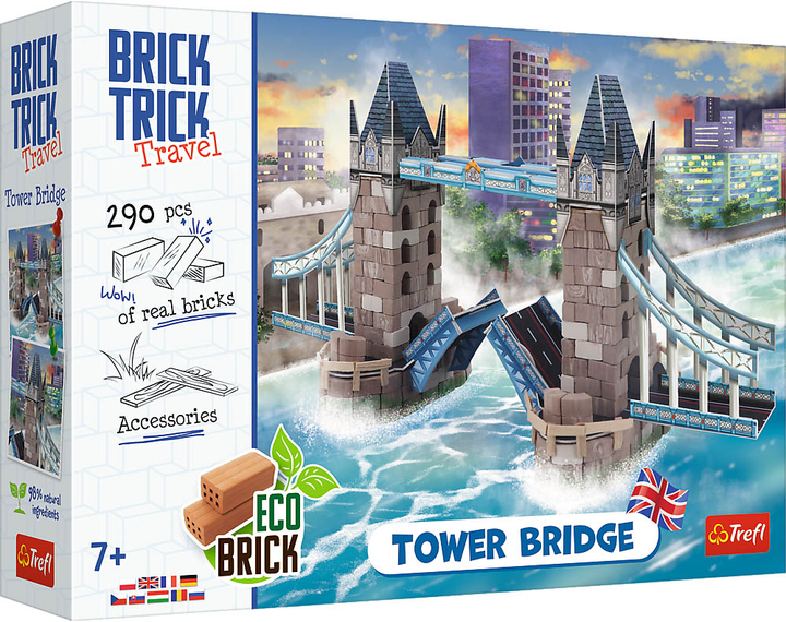 Klocki konstrukcyjne Trelf Brick Trick Tower Bridge 290 elementów (5900511616064) - obraz 1