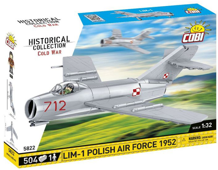 Konstruktor Cobi Historical Collection Cold War LIM-1 Polish Air Force 1952 504 elementy (5902251058227) - obraz 1