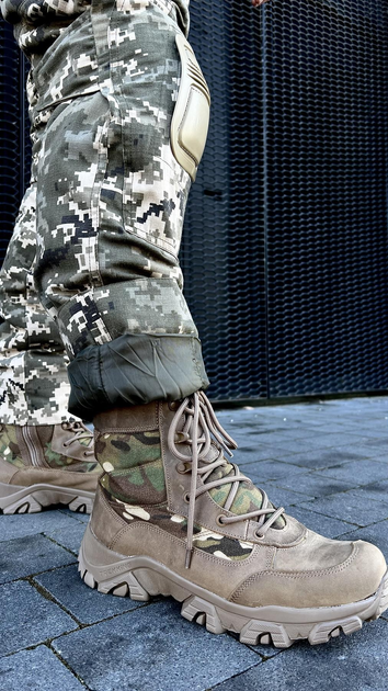 Зимние военные штаны пиксель ЗСУ, брюки пиксель зимние штаны тактические с наколенниками ВСУ на синтепоне 56 - изображение 2