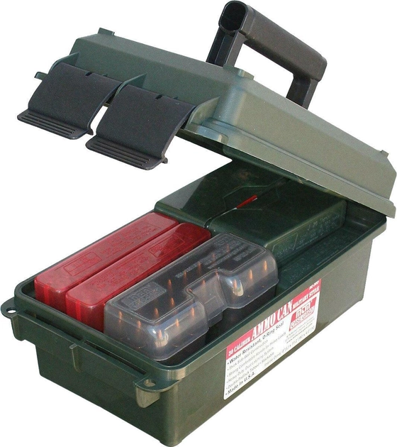 Ящик для патронів MTM AC (18,8х34,3х13 см). Колір - олива - зображення 2