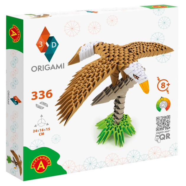 Zestaw kreatywny Alexander Origami 3D Orzeł (5906018025514) - obraz 1