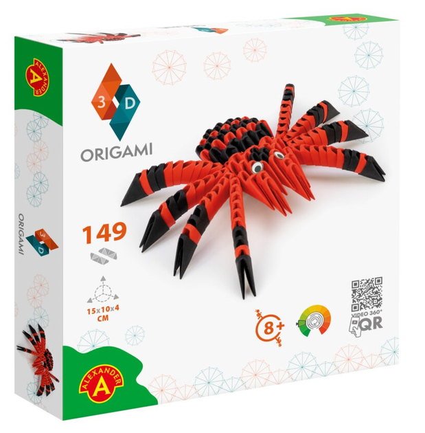 Zestaw kreatywny Alexander Origami 3D Pająk (5906018023480) - obraz 1
