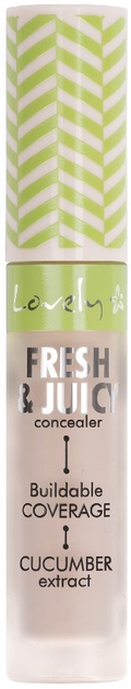 Korektor do twarzy Lovely Fresh & Juicy Concealer rozświetlający z ekstraktem z ogórka 4 4.8 g (5901801697336) - obraz 1