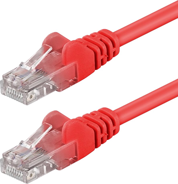 Patchcord Intellinet Cat 6 UTP 5 m Red (766623343367) - obraz 1