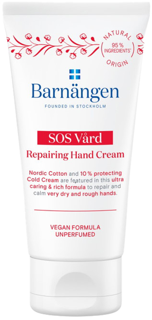 Krem do rąk Barnängen Sos Vard Repairing Hand Cream regenerujący 75 ml (9000101246124) - obraz 1
