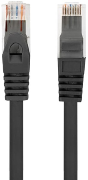 Патч-корд Lanberg UTP Cat 6 0.25 м Black (5901969434323) - зображення 1