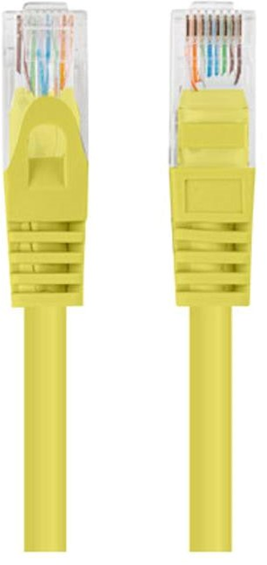 Patchcord Lanberg UTP Cat 5e 1.5 m Yellow (5901969435597) - obraz 1