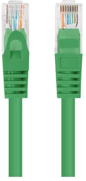 Patchcord Lanberg UTP Cat 5e 3 m Green (5901969435658) - obraz 1