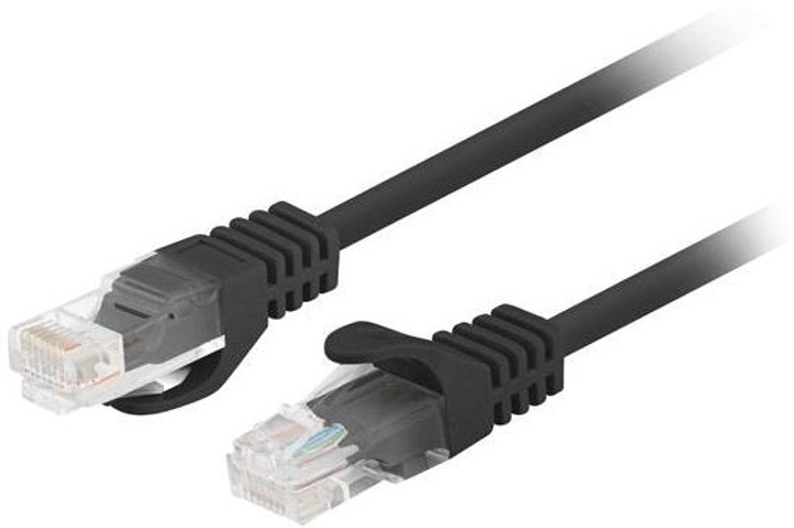 Patchcord Lanberg UTP Cat 6 1.5 m Black (5901969435795) - obraz 1