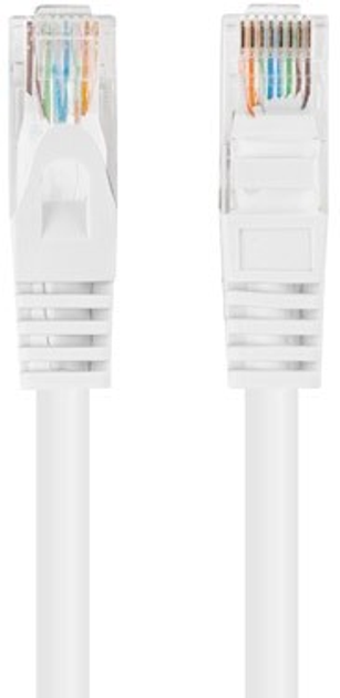 Патч-корд Lanberg UTP Cat 6 0.25 м White (5901969435825) - зображення 2