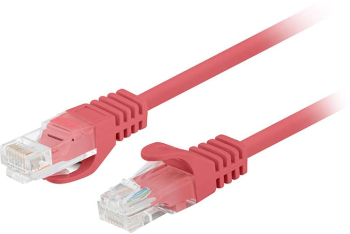 Патч-корд Lanberg UTP Cat 6 0.5 м Red (5901969436075) - зображення 1