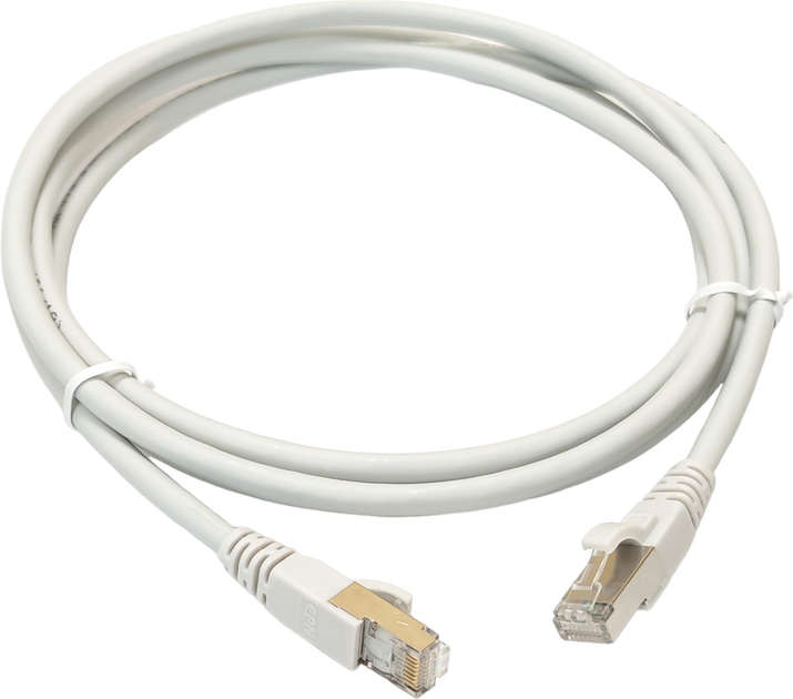 Патч-корд LogiLink Cat 6a S/FTP 1.5 м Grey (4052792020205) - зображення 1