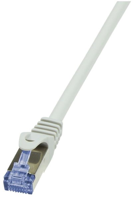 Патч-корд LogiLink Cat 6a S/FTP 1.5 м Grey (4052792020205) - зображення 2