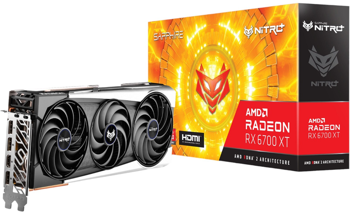 Karta graficzna Sapphire PCI-Ex Radeon RX 6700 XT Nitro+ 12GB GDDR6 (192bit) (2548/16000) (HDMI, 3 x DisplayPort) (11306-08-20G) - obraz 8